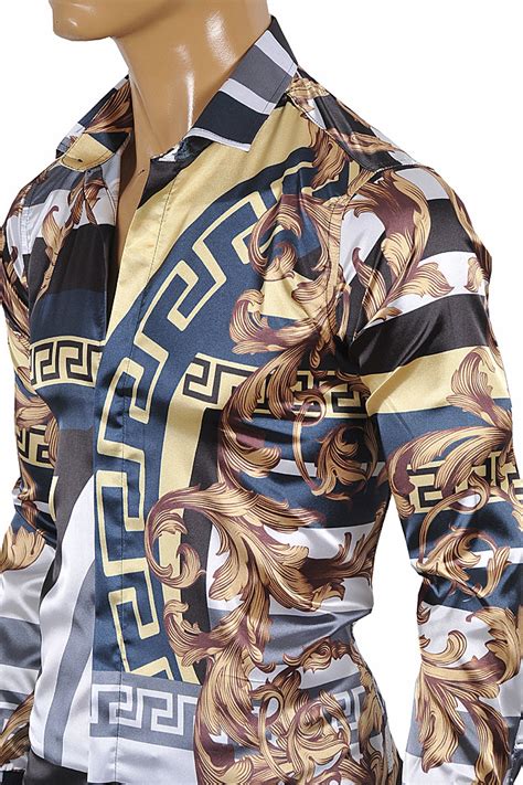 versace multicolor shirt|Versace collection t shirts men's.